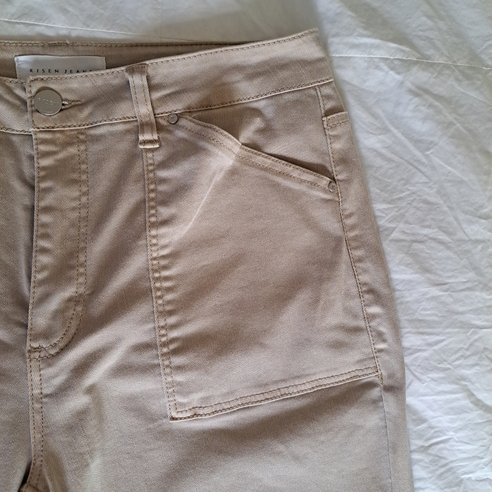 Risen Jeans Beige Size 30 Excellent Quality And Condition 32x33 - Picture 7 of 13